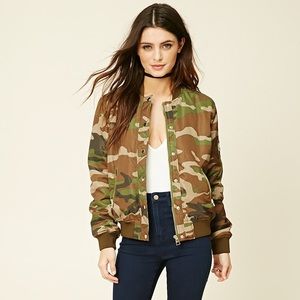 Camo Bomber Jacket